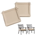 thumbnail image 1 of Kimunuk 2Pcs Outdoor Chair Cushions Slipcovers, 18.5" x 16" Replacement Waterproof Non-Slip Patio Seat Cushion Covers with Handle,Sand, 1 of 7