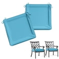 thumbnail image 1 of Kimunuk 2Pcs Outdoor Chair Cushions Slipcovers, 22" x 22" Replacement Waterproof Non-Slip Patio Seat Cushion Covers with Handle,Lake Blue, 1 of 7