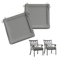 thumbnail image 1 of Kimunuk 2Pcs Outdoor Chair Cushions Slipcovers, 24" x 24" Replacement Waterproof Non-Slip Patio Seat Cushion Covers with Handle,Light Grey, 1 of 7