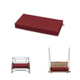 thumbnail image 1 of Kimunuk 36" x 18" x 3.5" Outdoor Bench Cushion Patio Furniture Replacement Cushion with Ties for Porch Swing Loveseat, Burgundy, 1 of 7