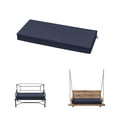 thumbnail image 1 of Kimunuk 42" x 18" x 3.5" Bench Cushions for Outdoor Furniture, Waterproof Porch Swing Cushion Seat Patio Chair Replacement Pads with Ties, Navy Blue, 1 of 7