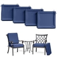 thumbnail image 1 of Kimunuk 4Pcs Outdoor Slipcovers for Chair Cushions , 18.5" x 16" Replacement Waterproof Non-Slip Patio Seat Cushion Covers with Handle,Blue, 1 of 7