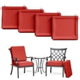 thumbnail image 1 of Kimunuk 4Pcs Outdoor Slipcovers for Chair Cushions , 18.5" x 16" Replacement Waterproof Non-Slip Patio Seat Cushion Covers with Handle,Red, 1 of 7