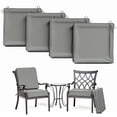 thumbnail image 1 of Kimunuk 4Pcs Outdoor Slipcovers for Chair Cushions , 19" x 19" Replacement Waterproof Non-Slip Patio Seat Cushion Covers with Handle,Light Grey, 1 of 7
