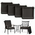 thumbnail image 1 of Kimunuk 4Pcs Outdoor Slipcovers for Chair Cushions , 22" x 22" Replacement Waterproof Non-Slip Patio Seat Cushion Covers with Handle,Black, 1 of 7