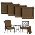 thumbnail image 1 of Kimunuk 4Pcs Outdoor Slipcovers for Chair Cushions , 22" x 22" Replacement Waterproof Non-Slip Patio Seat Cushion Covers with Handle,Chocolate, 1 of 7