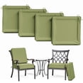 thumbnail image 1 of Kimunuk 4Pcs Outdoor Slipcovers for Chair Cushions , 24" x 24" Replacement Waterproof Non-Slip Patio Seat Cushion Covers with Handle,Light Green, 1 of 7