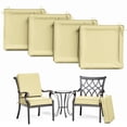 thumbnail image 1 of Kimunuk 4Pcs Outdoor Slipcovers for Chair Cushions , 24" x 24" Replacement Waterproof Non-Slip Patio Seat Cushion Covers with Handle,Light Yellow, 1 of 7