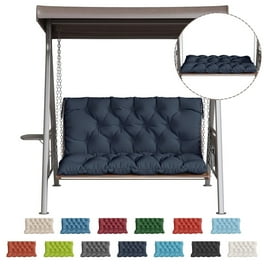 Topchances Gray & Leaves Waterproof Outdoor Bench Cushion Topchances Gray & Leaves Waterproof Outdoor Bench Cushion