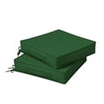thumbnail image 1 of Kimunuk Outdoor Chair Cushions set of 2, 22" x 22" Zipped Waterproof Outdoor Seat Cushions Couch Pads with Ties for Patio Furniture, Green, 1 of 6