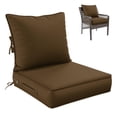 thumbnail image 1 of Kimunuk Outdoor Seat Cushion Set, 24" X 24" X 4" Water-Resistant & Fade-Resistant Patio Furniture Replacement Cushions with Handle and Straps for Sofa Chair, Chocolate, 1 of 7