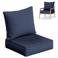 thumbnail image 1 of Kimunuk Outdoor Deep Seat Cushion Set, 24" x 24" x 6.5" Patio Furniture Chair Cushions Replacement for Sofa Couch, Navy, 1 of 6
