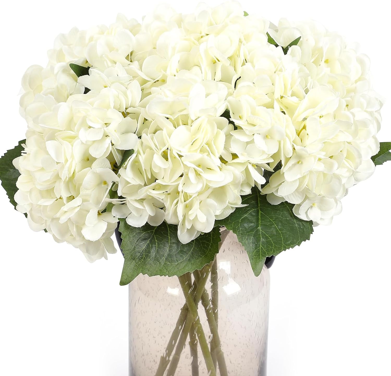Ivory Silk Hydrangea Tabletop Centerpiece Bouquet