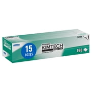 Kimtech Science Kimwipes Delicate Task Wipes 34133, Pop-Up Box, White 15 Boxes of 198 Sheets, 2,970 Sheet Total