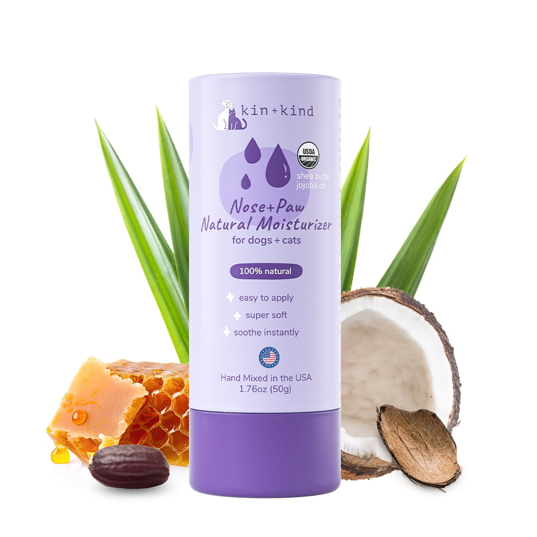 Organic Coconut Oil Pet Balm for Dogs and Cats - Safe, Natural Skin and Coat Support with Cold Pressed Extra Virgin Coconut Oil - Itchy Skin, Dry Cracked Noses & Dry Skin Treatment - Made in USA