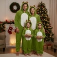 thumbnail image 1 of KinKnit Christmas Onesie for Family Reindeer Christmas Pajamas Onesie Fleece Deer Animal Jumpsuit Sleepwear Adult Couples, 1 of 6