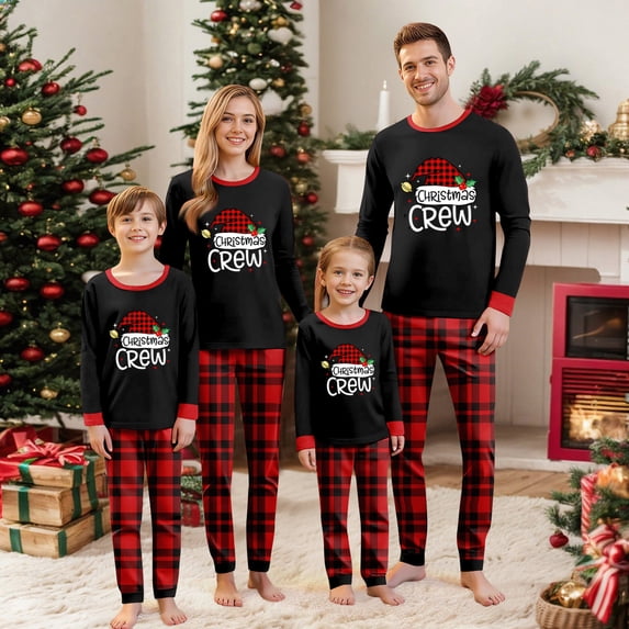 KinKnit Christmas Pajamas for Family Christmas Pajamas Matching Sets Family Xmas Pjs Loungewear for Men Women