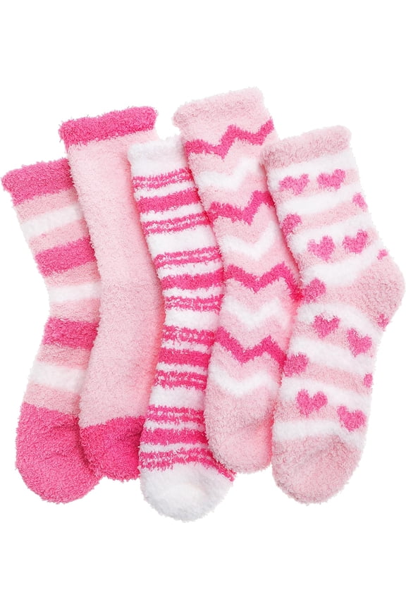 Fuzzy Socks for Women, Soft Comfy Cozy Fluffy Thick Winter Warm Fleece Slipper Socks, Valentines Day Gifts for Women