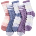 thumbnail image 1 of KinKnit Fuzzy Socks for Women, Soft Comfy Cozy Fluffy Thick Winter Warm Fleece Slipper Socks, Valentines Day Gifts for Women, 1 of 14