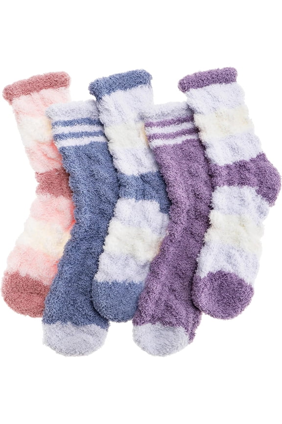 Fuzzy Socks for Women, Soft Comfy Cozy Fluffy Thick Winter Warm Fleece Slipper Socks, Valentines Day Gifts for Women