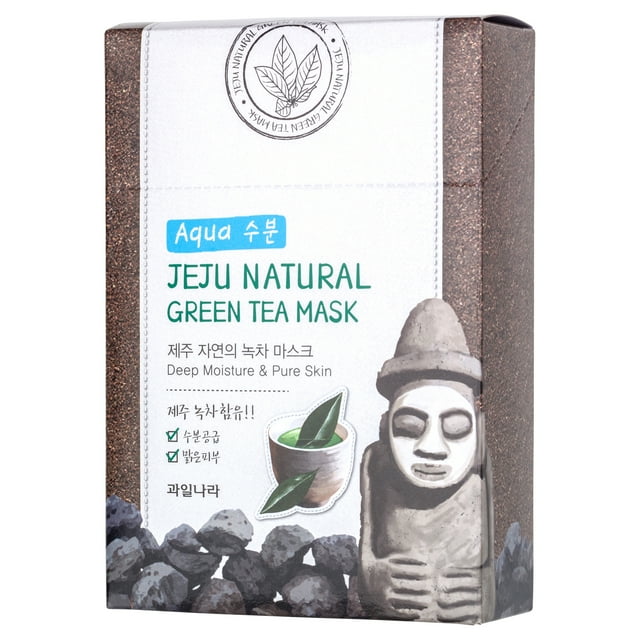 Kina Cosmetics Jeju Natural Green Tea Mask 10ct