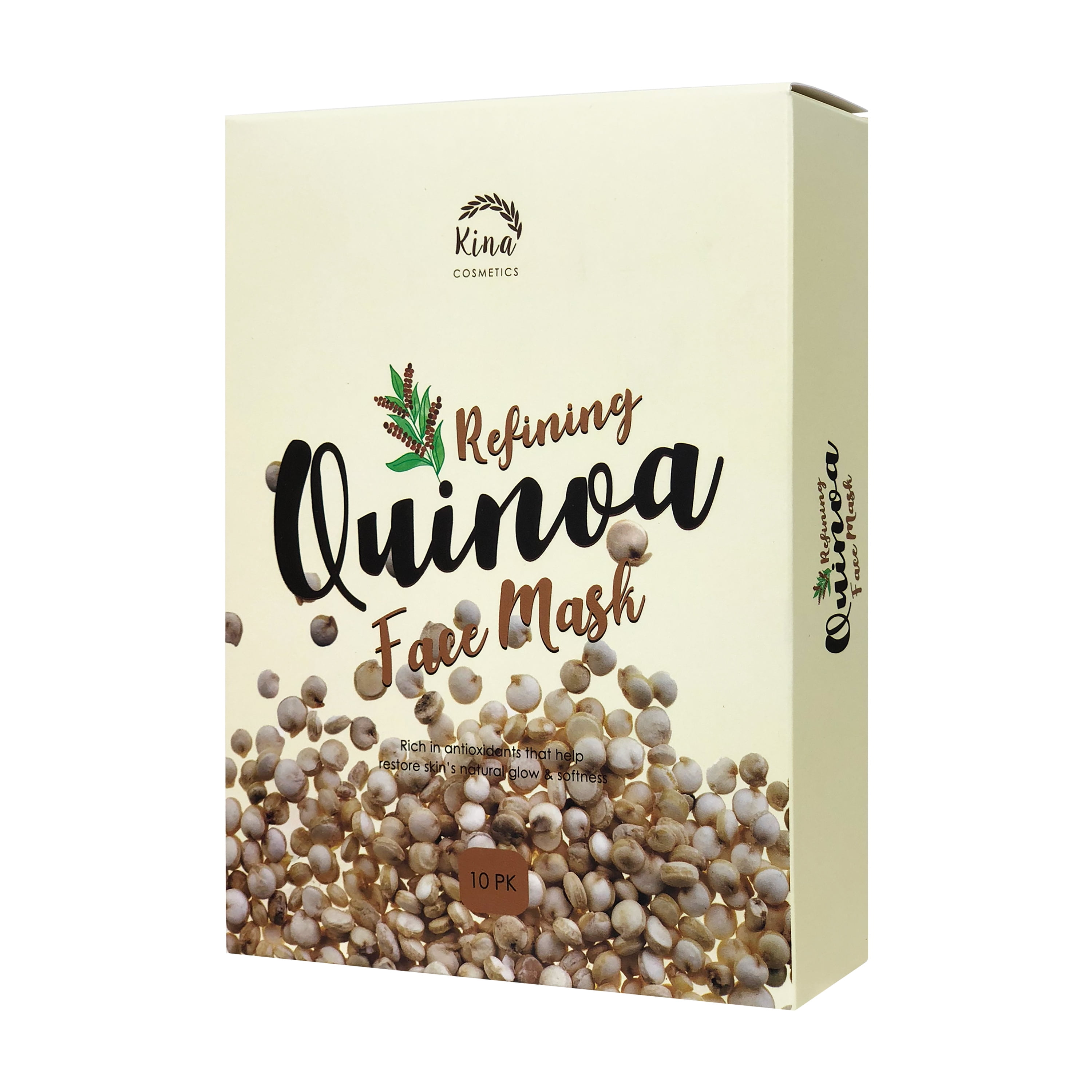 Kina Cosmetics Superfood Face Sheet Mask - Quinoa 10ct