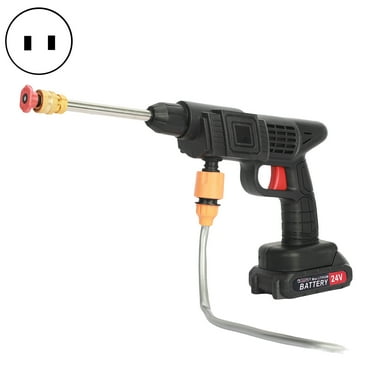 Kinaerty 1 Set Cordless Power Washer Multifunction Nozzle Battery-powered Copper Motor 24V Pressure Washer Kit for Car