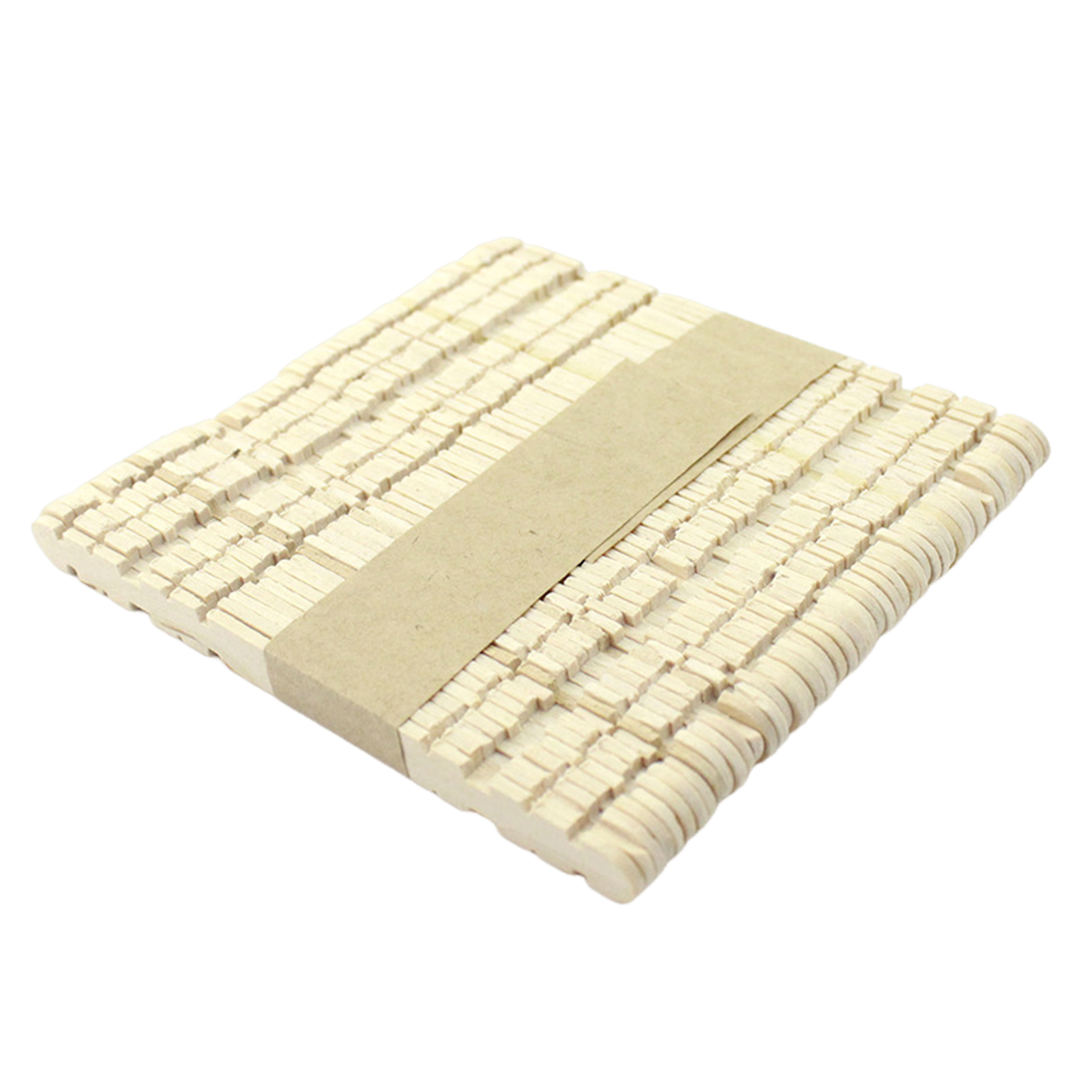 Kinaerty 100Pcs Ice Cream Sticks Popsicle Sticks Round Edge Design ...