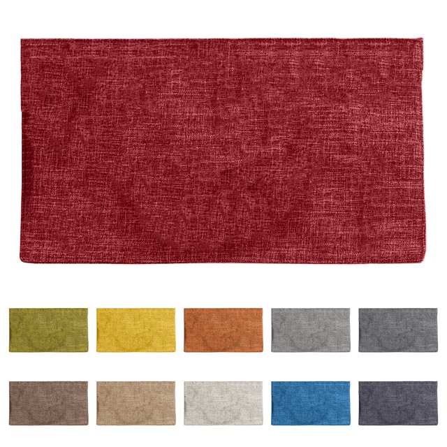 Kinaerty 1PC Fiber Table Mat Solid Color Super Soft Table Placemat Heat