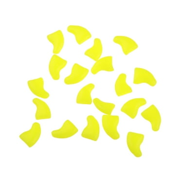 Kinaerty 20Pcs Pet Nail Caps with Adhesive Fashionable Pet Claw Covers Cat Nail Tip Claw Protector Pet Accessory for Dogs Cats