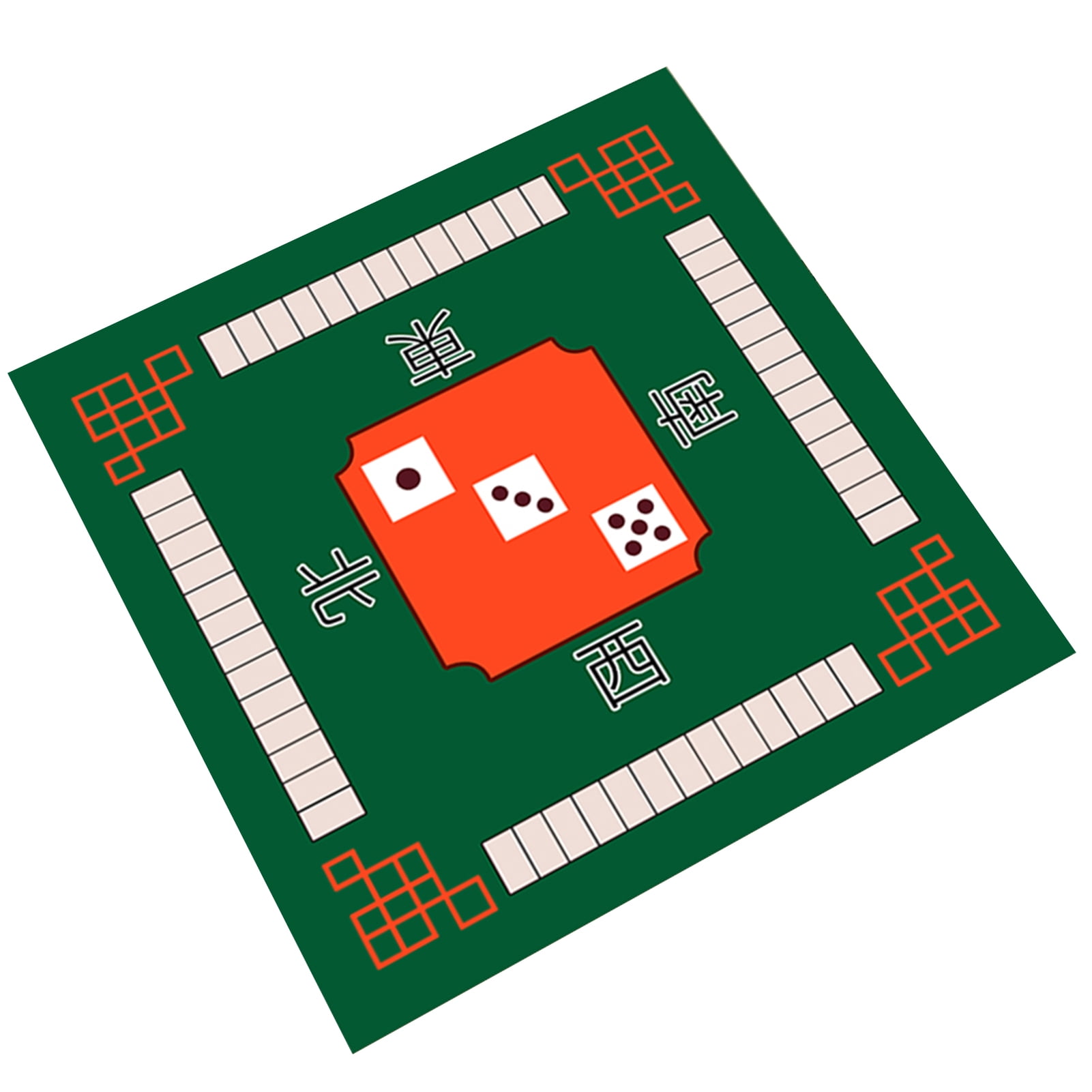 Kinaerty Mahjong Table Mat Poker Domino Mahjong Tile Card Board Game Antislip Noise Reduction