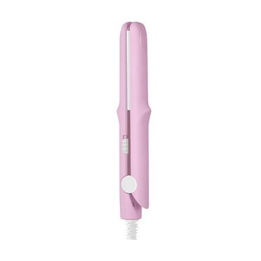Kinaerty Mini Curling Iron Hair Straightener Portable Multifunction Ceramic Fast Heating Bangs Hair Curler Flat Iron Curling Wand Women Hair Styling Tool