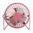 Kinaerty Mini Fan Silent Strong Wind USB Charging Metal Wrought Iron