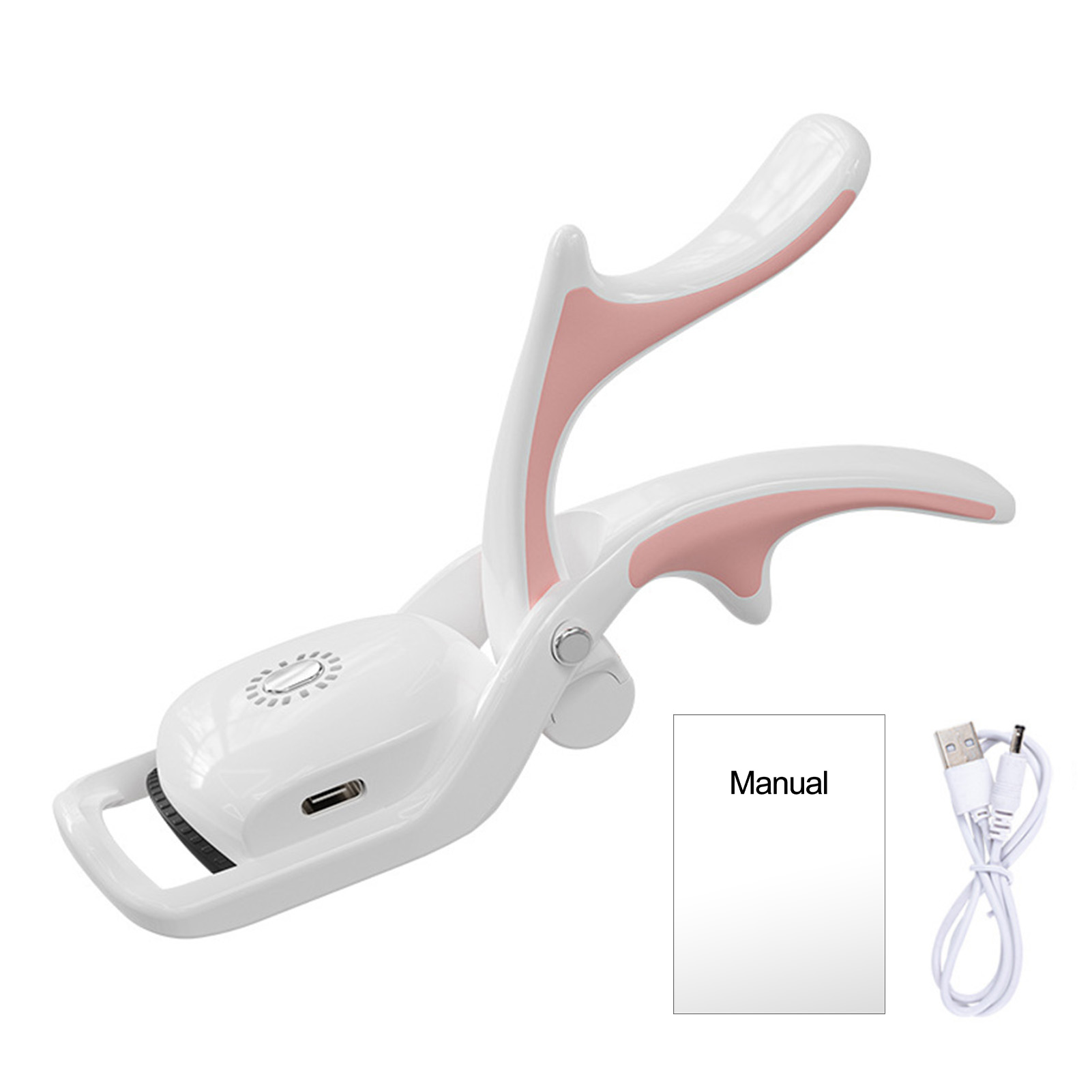 Kinaerty Rechargeable Heated Eyelash Curler No Damage Electric Portable