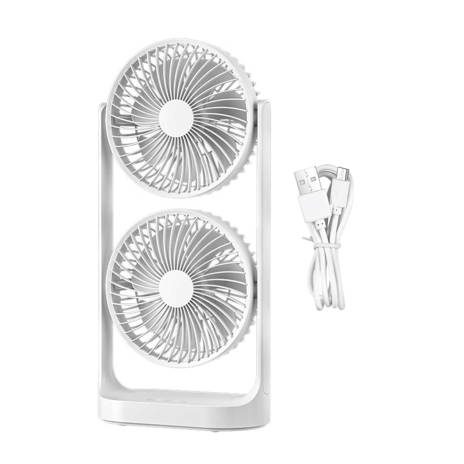 Kinaerty Small Desk Fan with 3 Speed Settings Low Noise Rechargeable ...