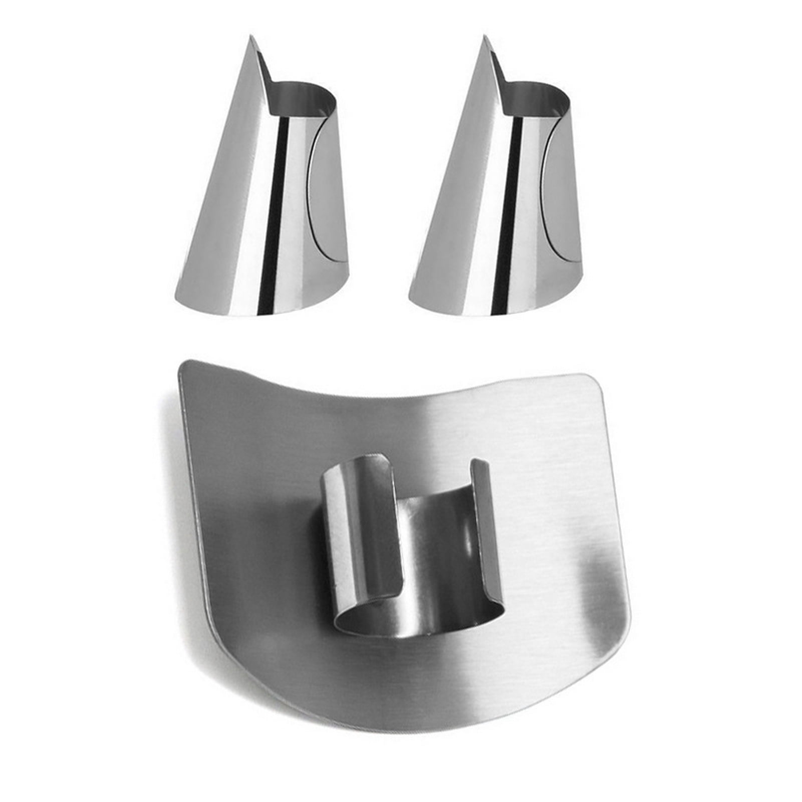 Cutlery-Pro Finger Guard Set Of 2 - Stainless Steel Kitchen Finger Protector For Chopping