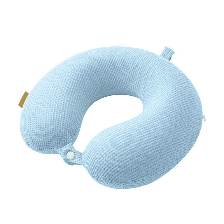 Kinaerty Travel Pillow Neck Support Cushion Solid Color Extra Soft Breathable Relief Fatigue Ergonomic U Shaped Neck Pillow Walmart