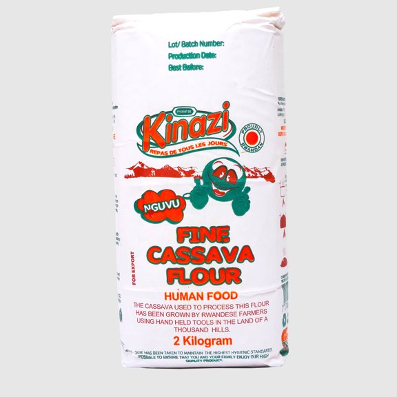 Kinazi Cassava Flour (Fufu), Premium Cassava Flour 4.4 lbs