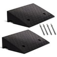 thumbnail image 1 of Kinbor 2 Pcs Driveway Curb Ramps, 5" Rise Heavy Duty Threshold Rubber Threshold Curb Ramps, Black, 1 of 5