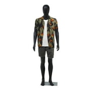 Kinbor 72.8Inch Full Body Male Mannequin, Dress Form Adjustable with Detachable Metal Stand for Retail Clothing Shops