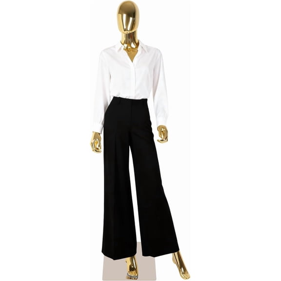 Kinbor Gold Full Body Female Mannequin - Elegant Tall Female Mannequin with Stable Metal Base, Manne quin Dress Form Display with Adjustable Head and Arms, Detachable Manikins