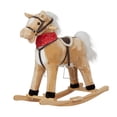 Walmart Rocking Horses Kinbor Kids Ride on Rocking Plush Toy Walking Horse, Light Brown ...