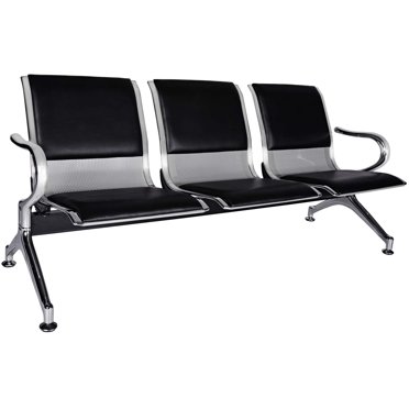 Kinbor 3-Seat Office Reception Chair – Executive Side Waiting Room Visitor Sofa