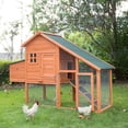 thumbnail image 1 of Kinbor Wooden Backyard Chicken Coop with Removable Tray Ramp, 67", 1 of 7