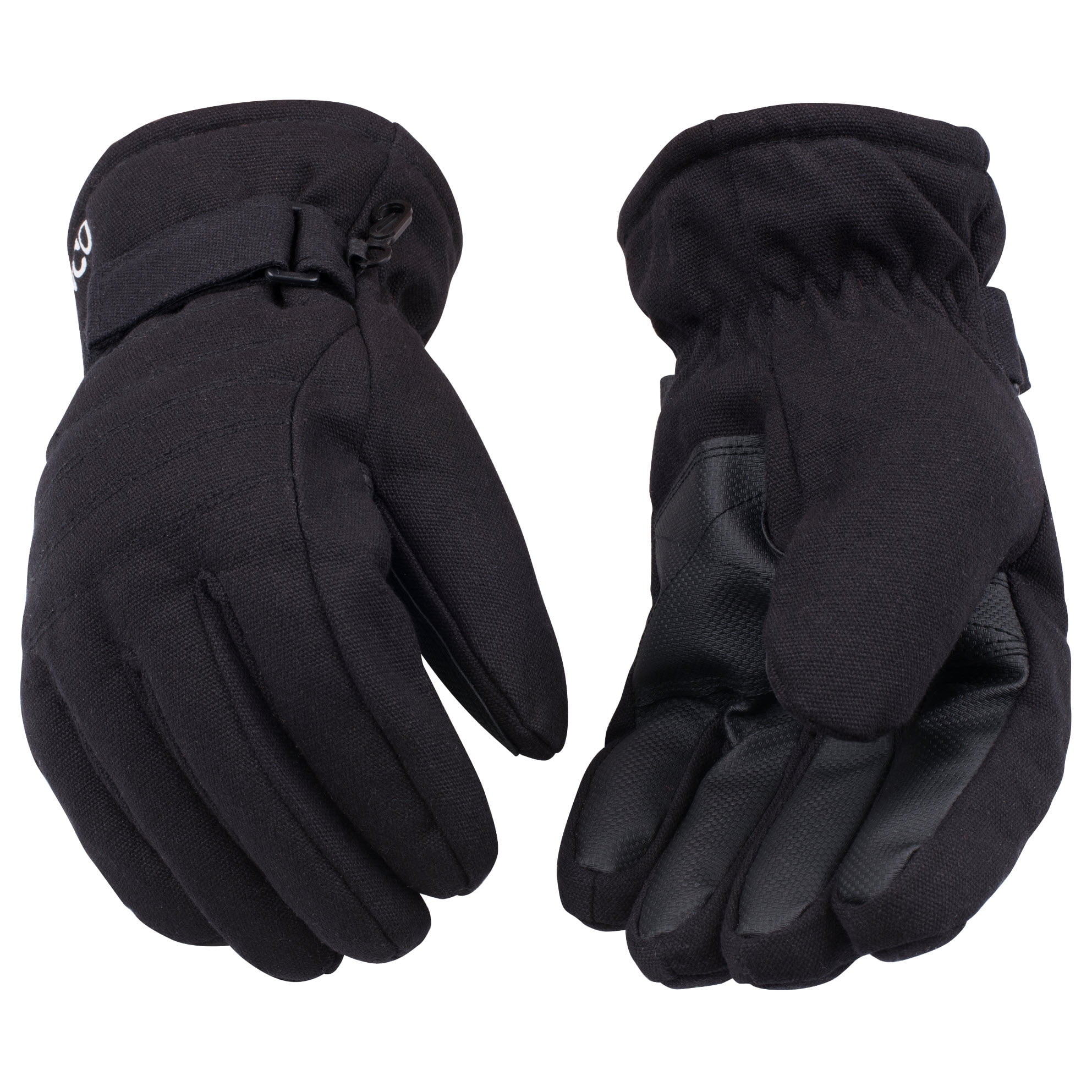 Kinco 1171-XL Black Duck Fabric Water Repellent Ski Gloves (Size: X-Large)