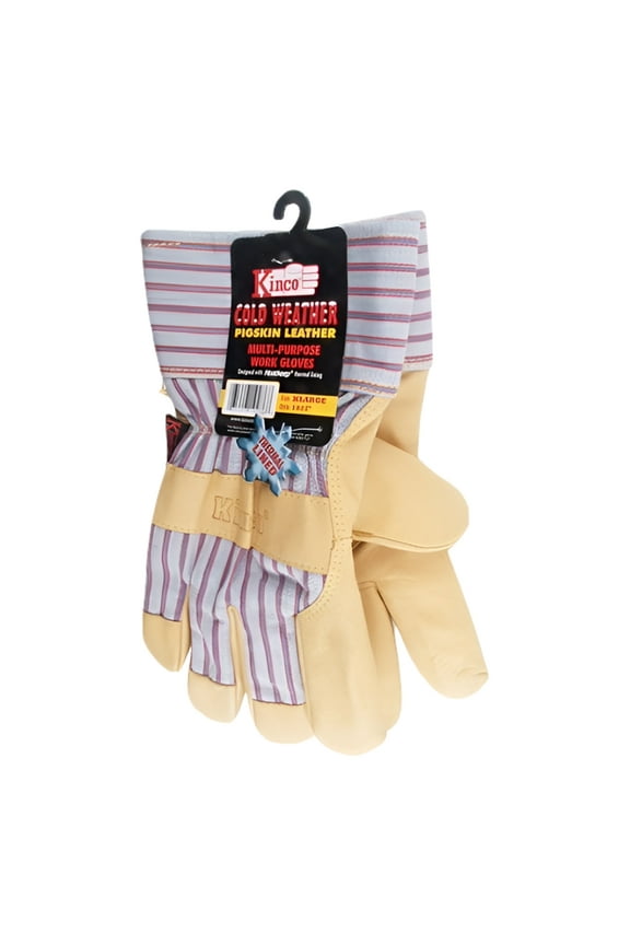 ® 1927 Top Grain Insulated Pigskin Palm Work Gloves, Spring Ski Gloves