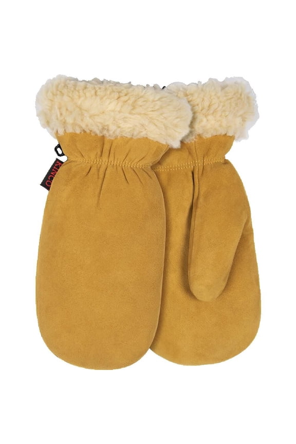 Lined Deerskin Mitts Size Large
