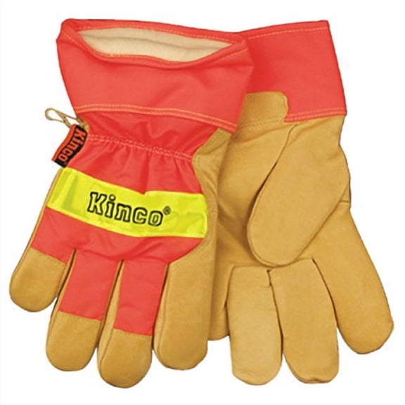 Kinco 1938-M Safety Cuff Lined Pigskin Leather Work Gloves