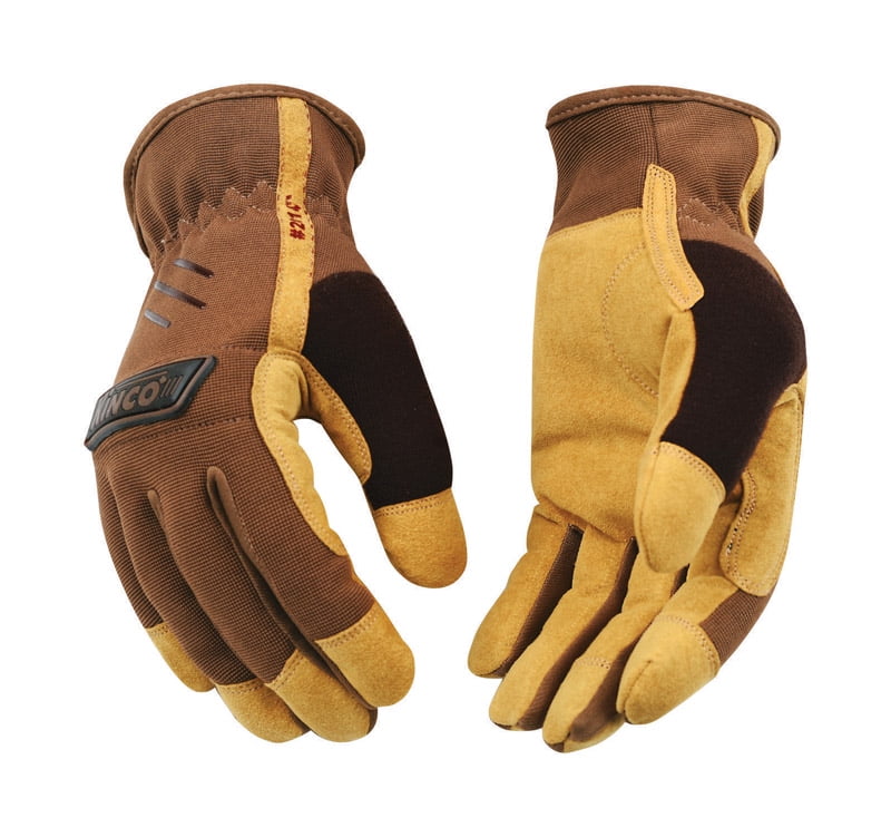 CLC Workright 123X Open Cuff Flex Grip Work Gloves - Synthetic Leather With Lycra For Dexterity (Extra Large)