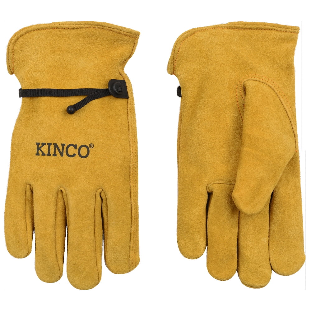 Kinco 50BTM Suede Cowhide Leather Driver Gloves, Medium